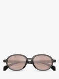 Moncler oval sunglasses shiny grey pink frame, imported from the UK