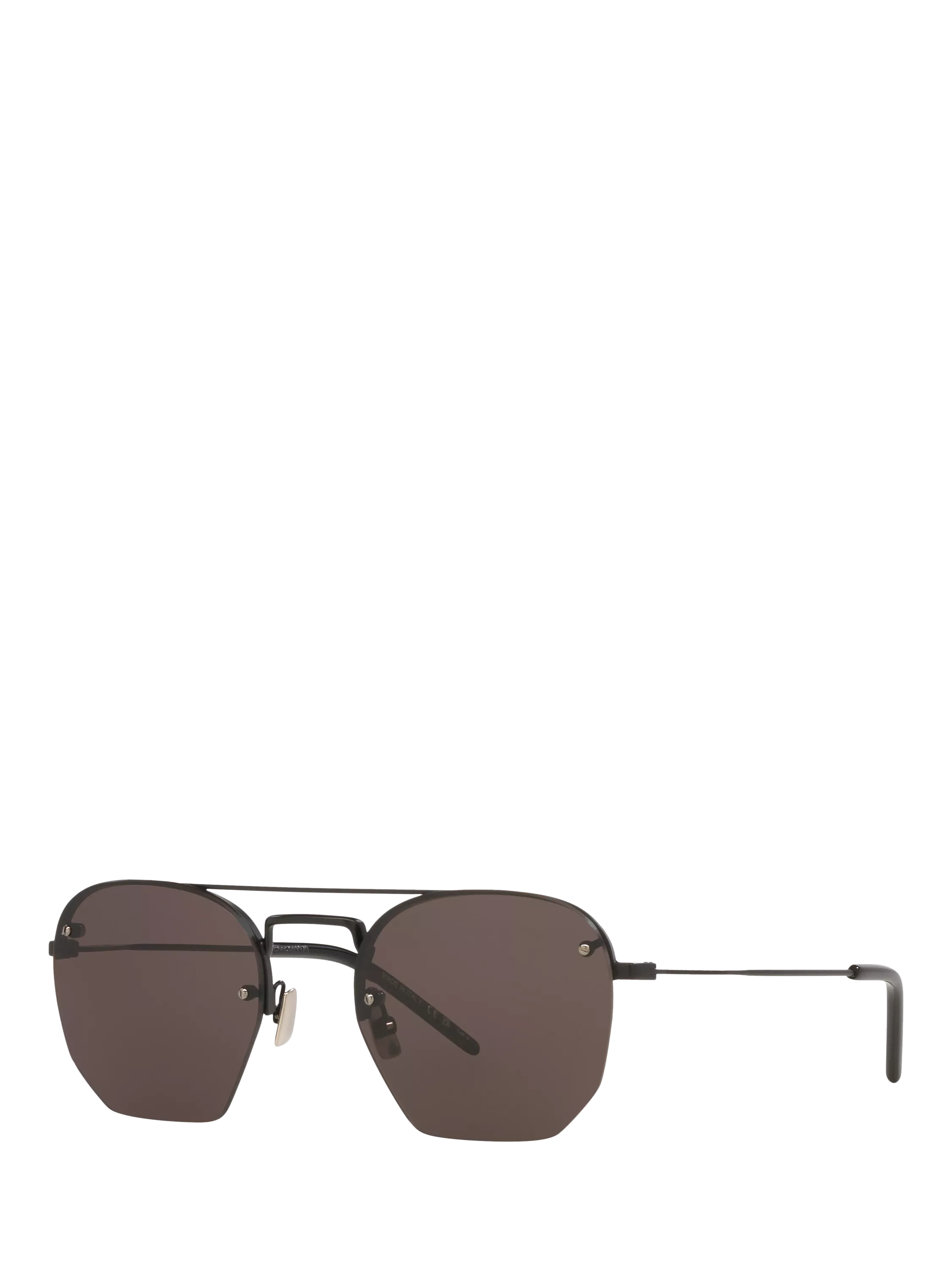 Yves Saint Laurent irregular sunglasses black frame polyamide lenses (British brand)