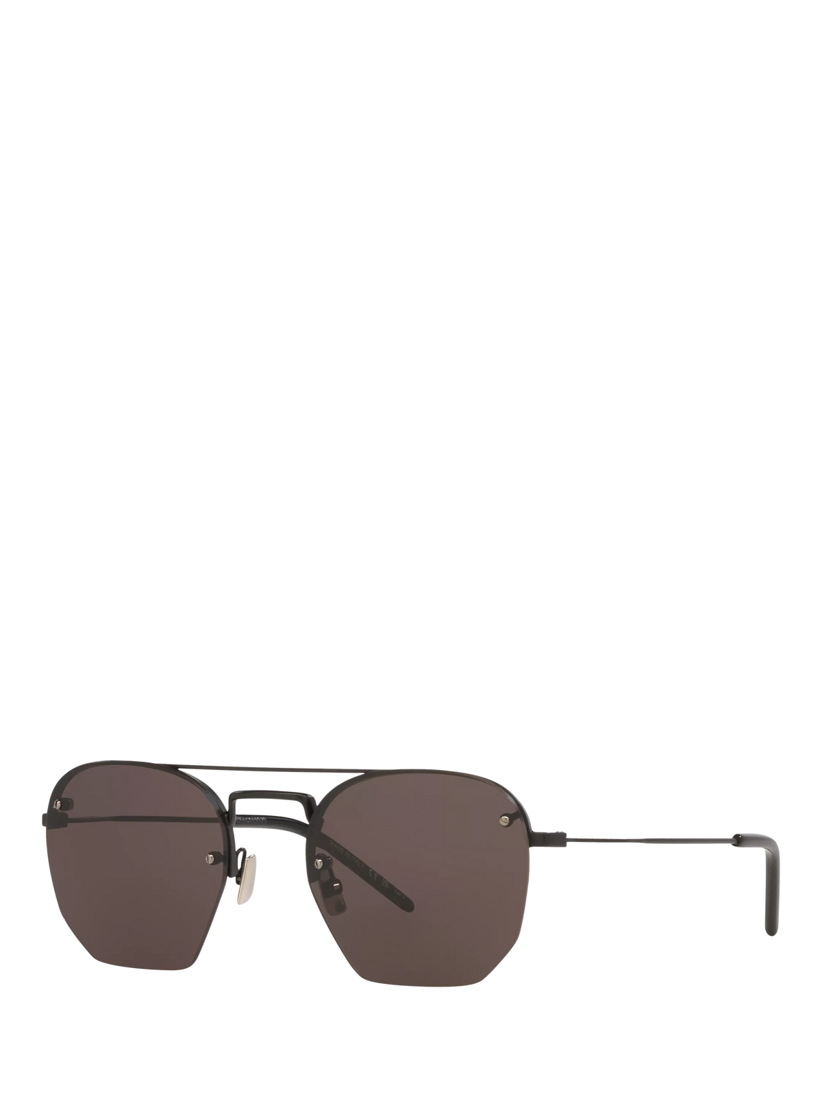 Yves Saint Laurent irregular sunglasses black frame polyamide lenses (British brand)
