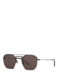 Yves Saint Laurent irregular sunglasses black frame polyamide lenses (British brand)