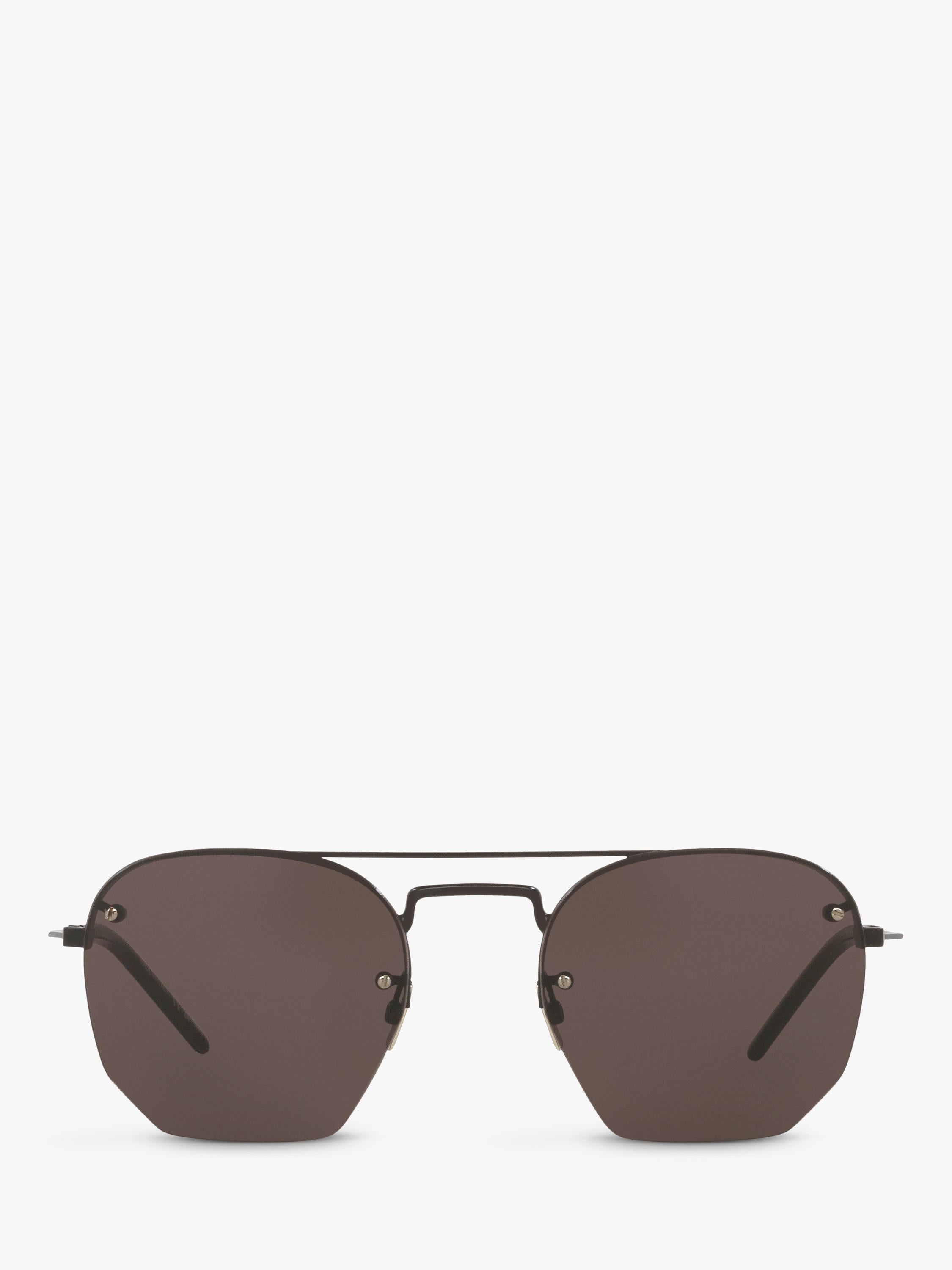 Yves Saint Laurent irregular sunglasses black frame polyamide lenses (British brand)
