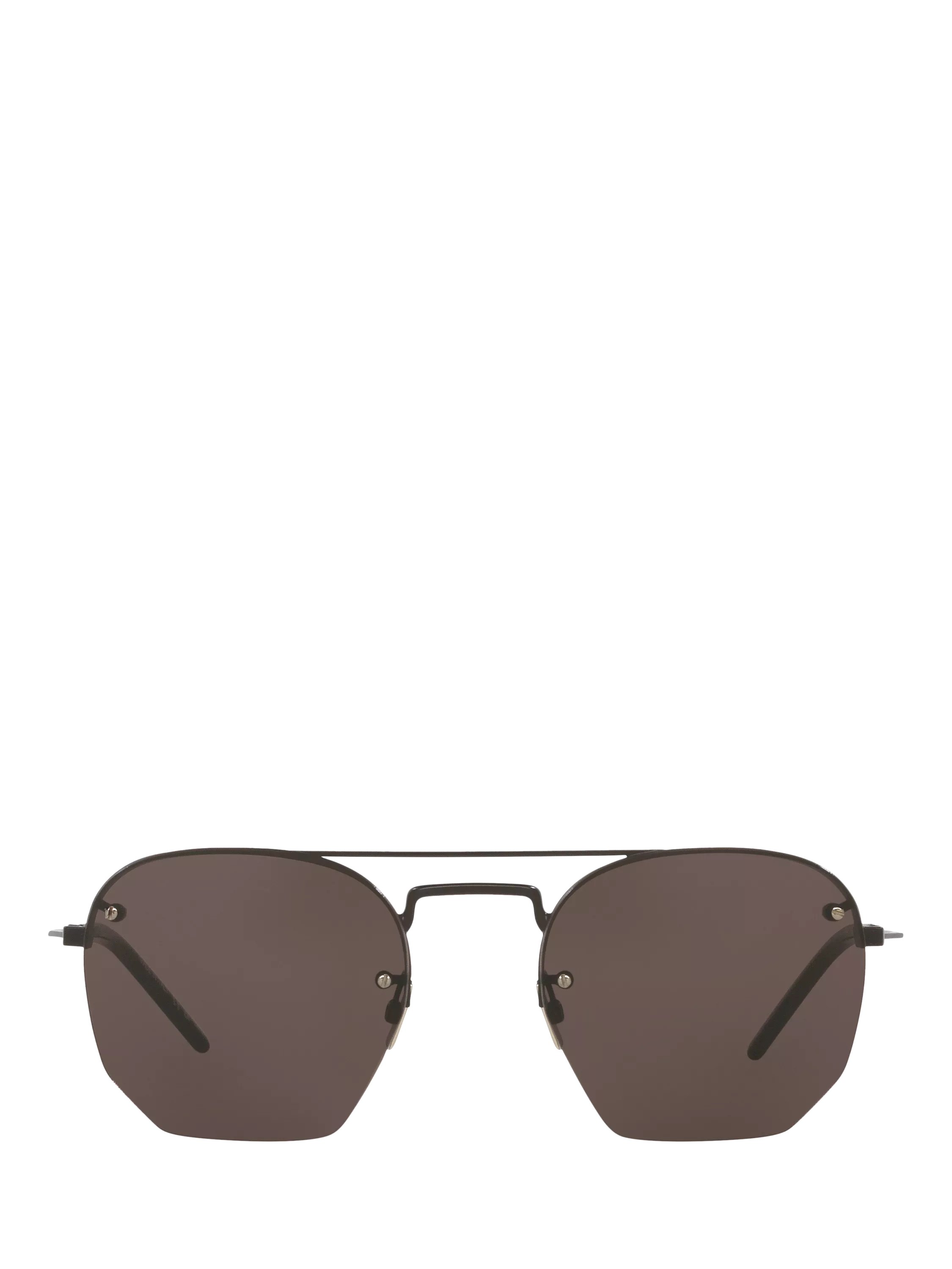 Yves Saint Laurent irregular sunglasses black frame polyamide lenses (British brand)