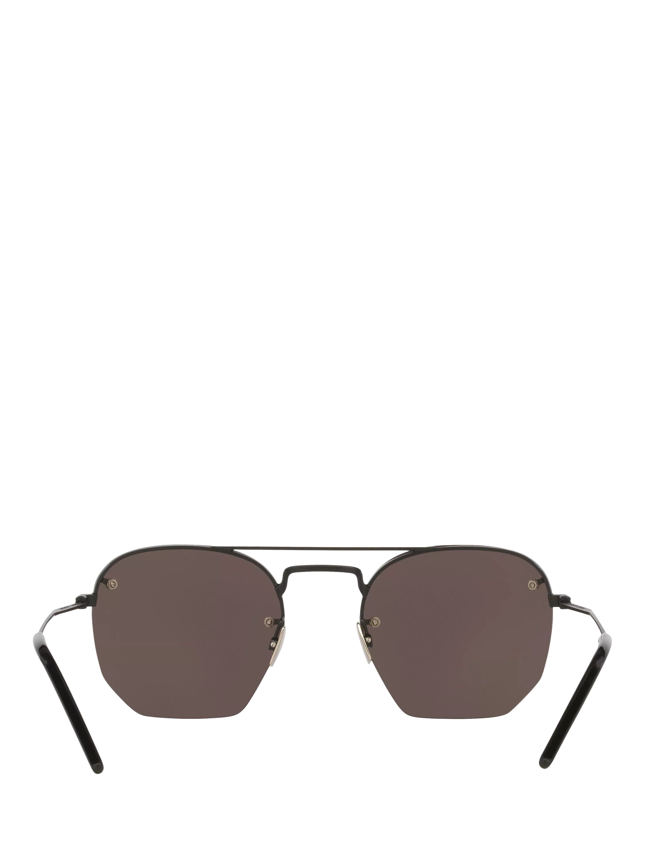 Yves Saint Laurent irregular sunglasses black frame polyamide lenses (British brand)