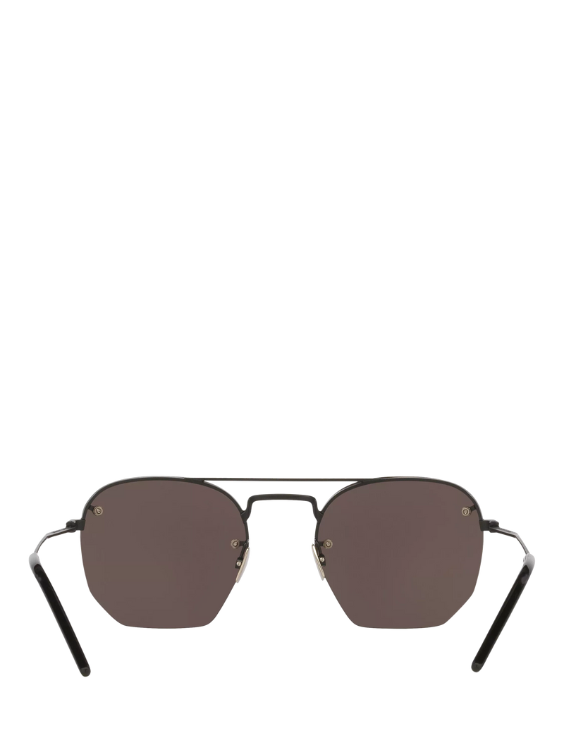 Yves Saint Laurent irregular sunglasses black frame polyamide lenses (British brand)