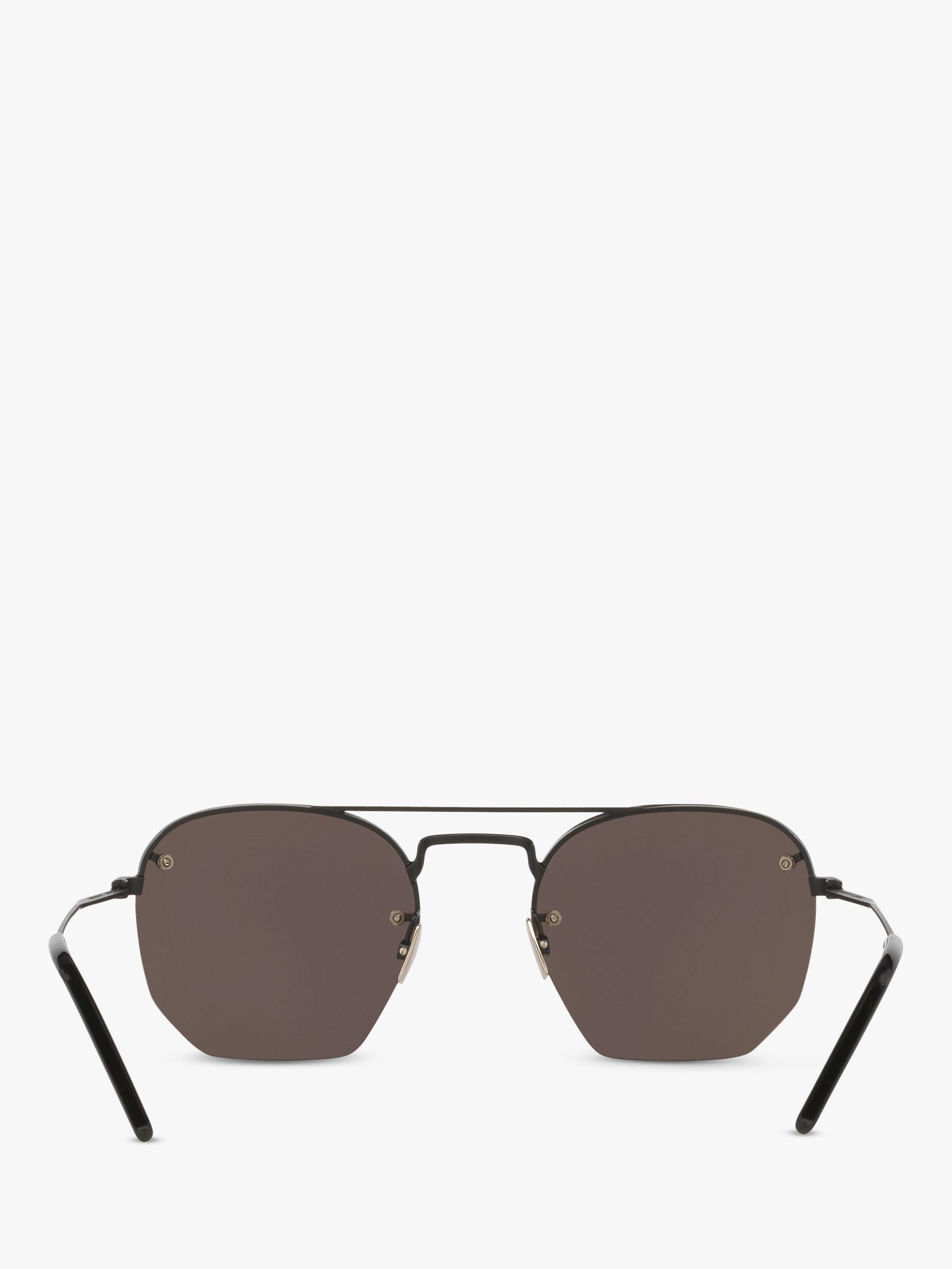 Yves Saint Laurent irregular sunglasses black frame polyamide lenses (British brand)