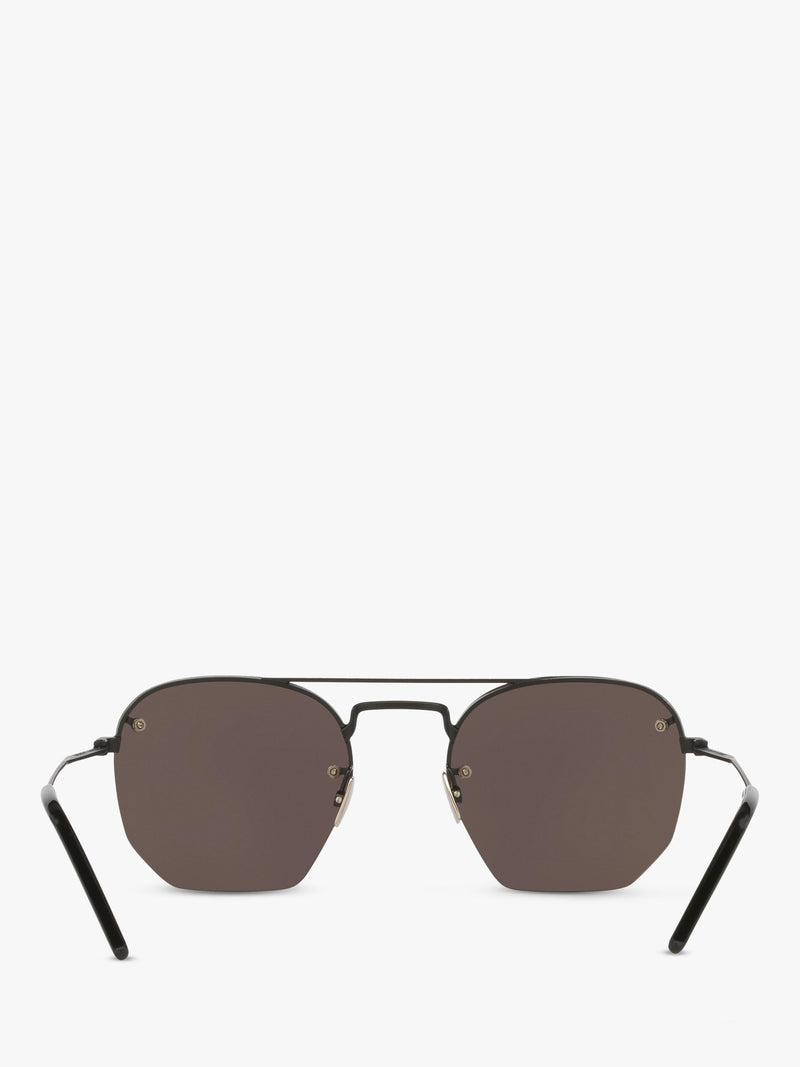 Yves Saint Laurent irregular sunglasses black frame polyamide lenses (British brand)