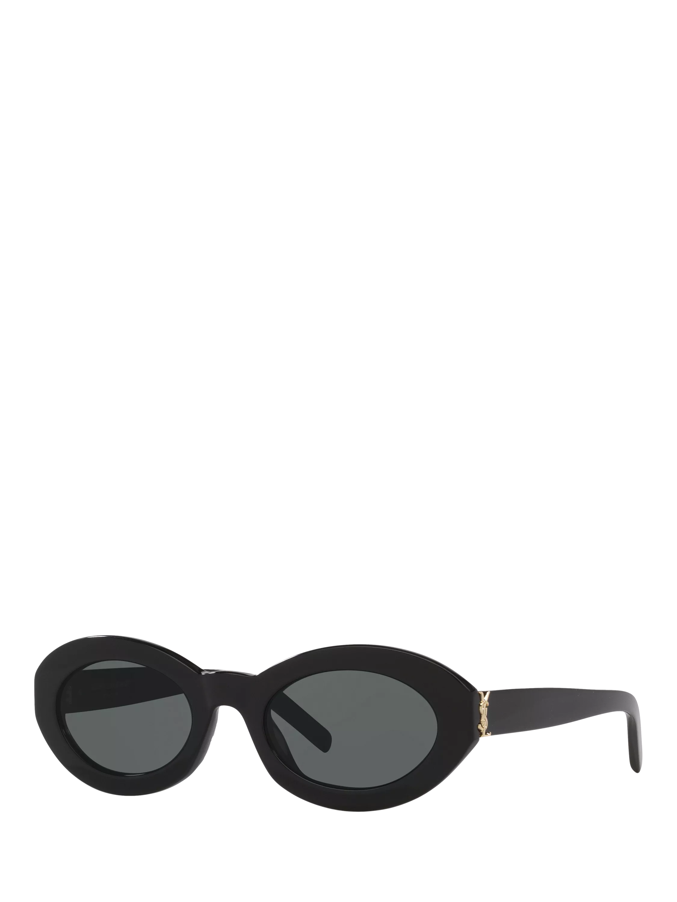 Yves Saint Laurent oval sunglasses black 52mm (British brand)