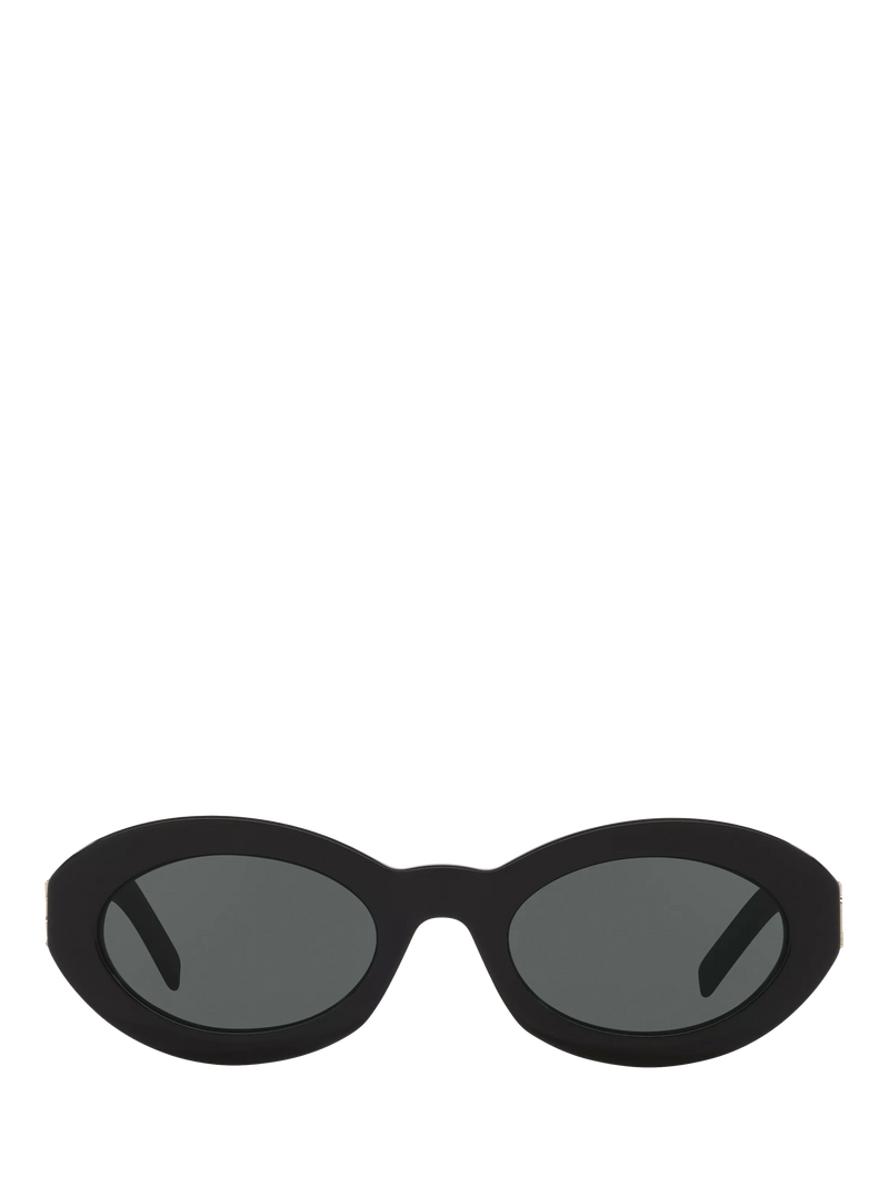 Yves Saint Laurent oval sunglasses black 52mm (British brand)