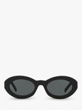 Yves Saint Laurent oval sunglasses black 52mm (British brand)