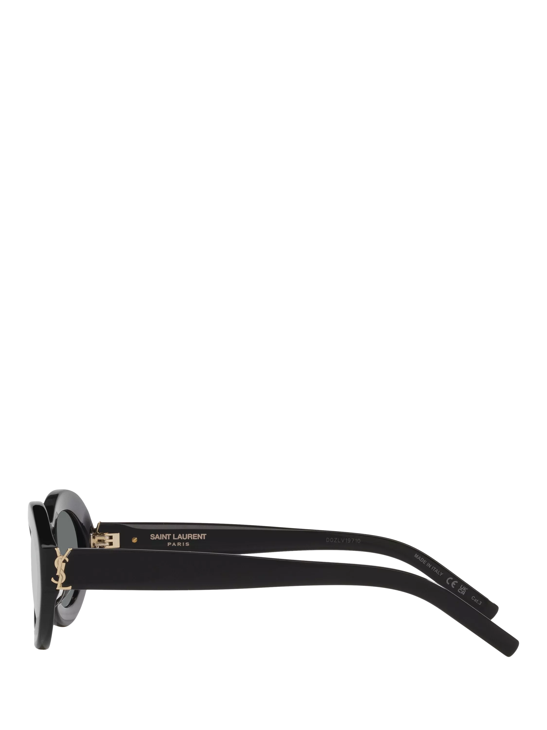 Yves Saint Laurent oval sunglasses black 52mm (British brand)