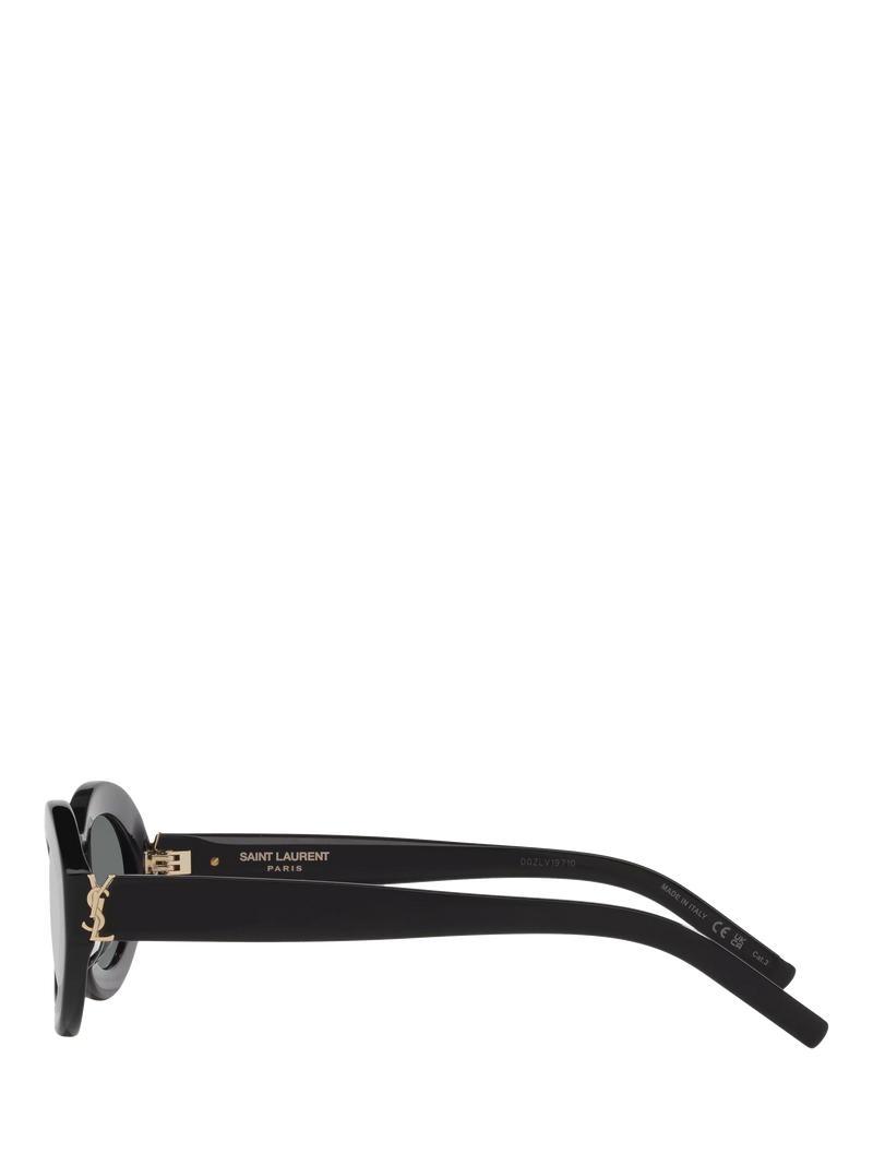 Yves Saint Laurent oval sunglasses black 52mm (British brand)