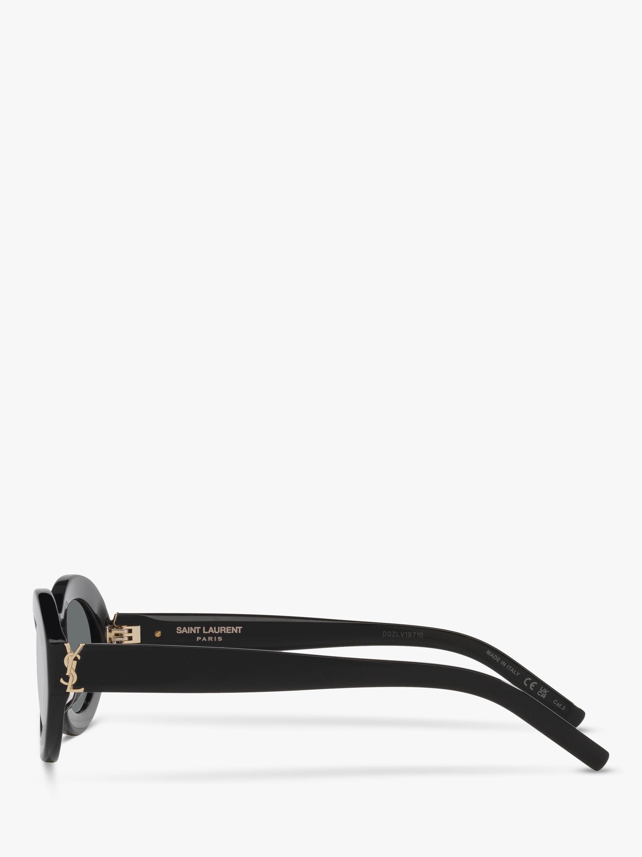 Yves Saint Laurent oval sunglasses black 52mm (British brand)
