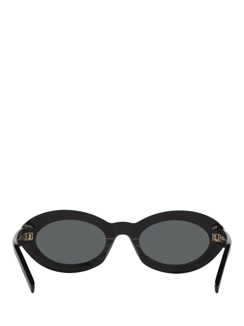 Yves Saint Laurent oval sunglasses black 52mm (British brand)