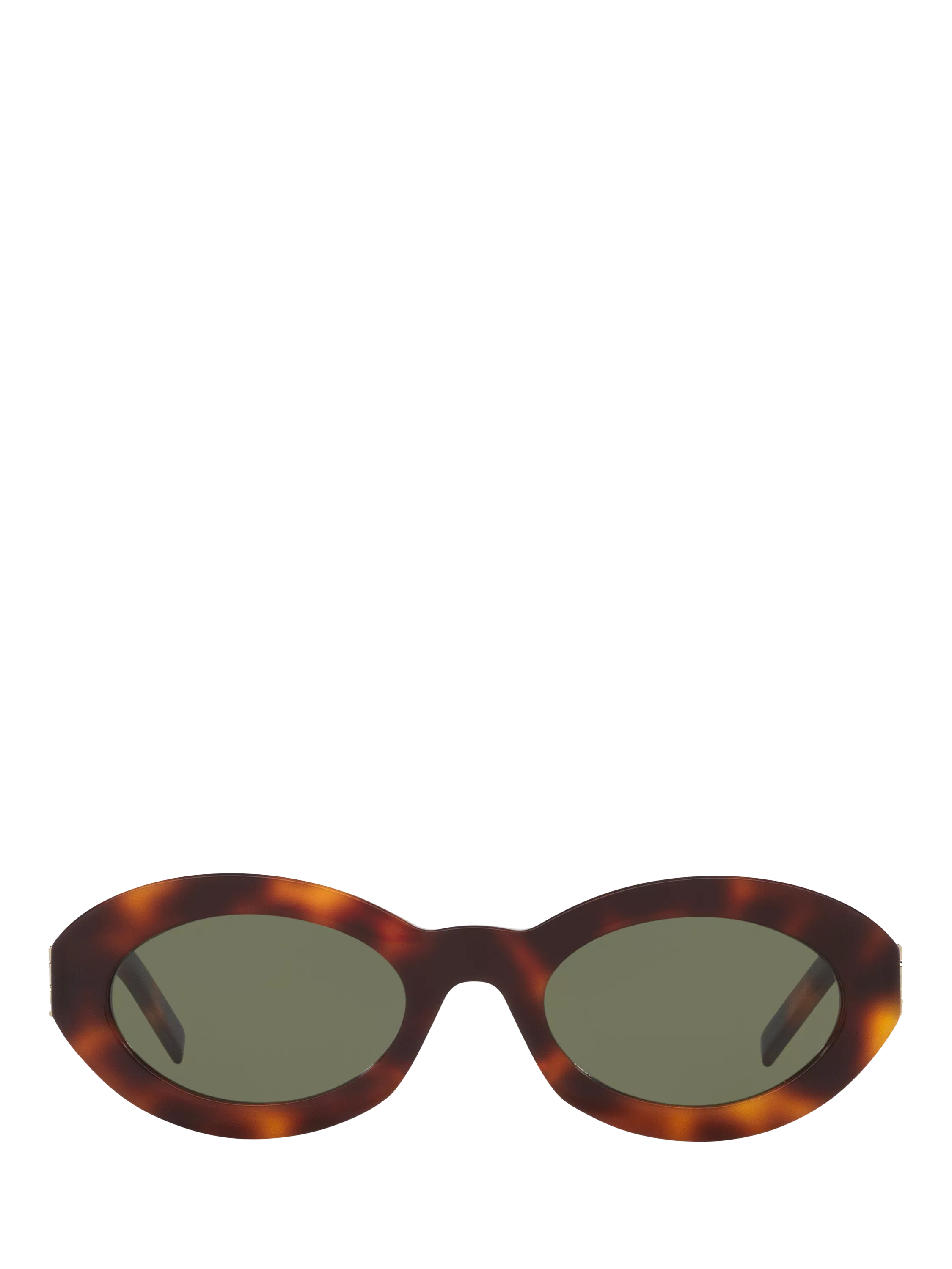 Yves Saint Laurent oval sunglasses tortoise green - British product
