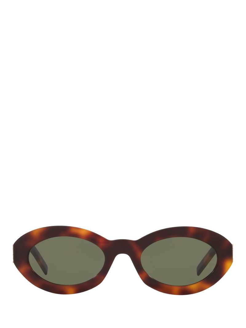 Yves Saint Laurent oval sunglasses tortoise green - British product