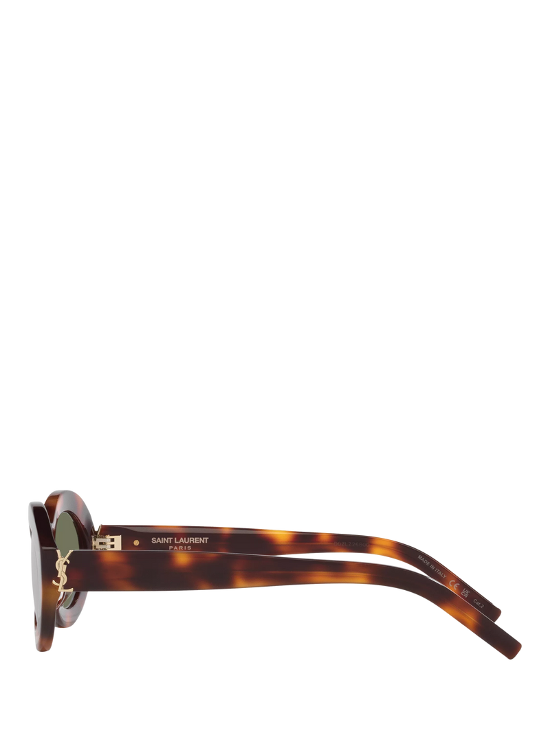 Yves Saint Laurent oval sunglasses tortoise green - British product
