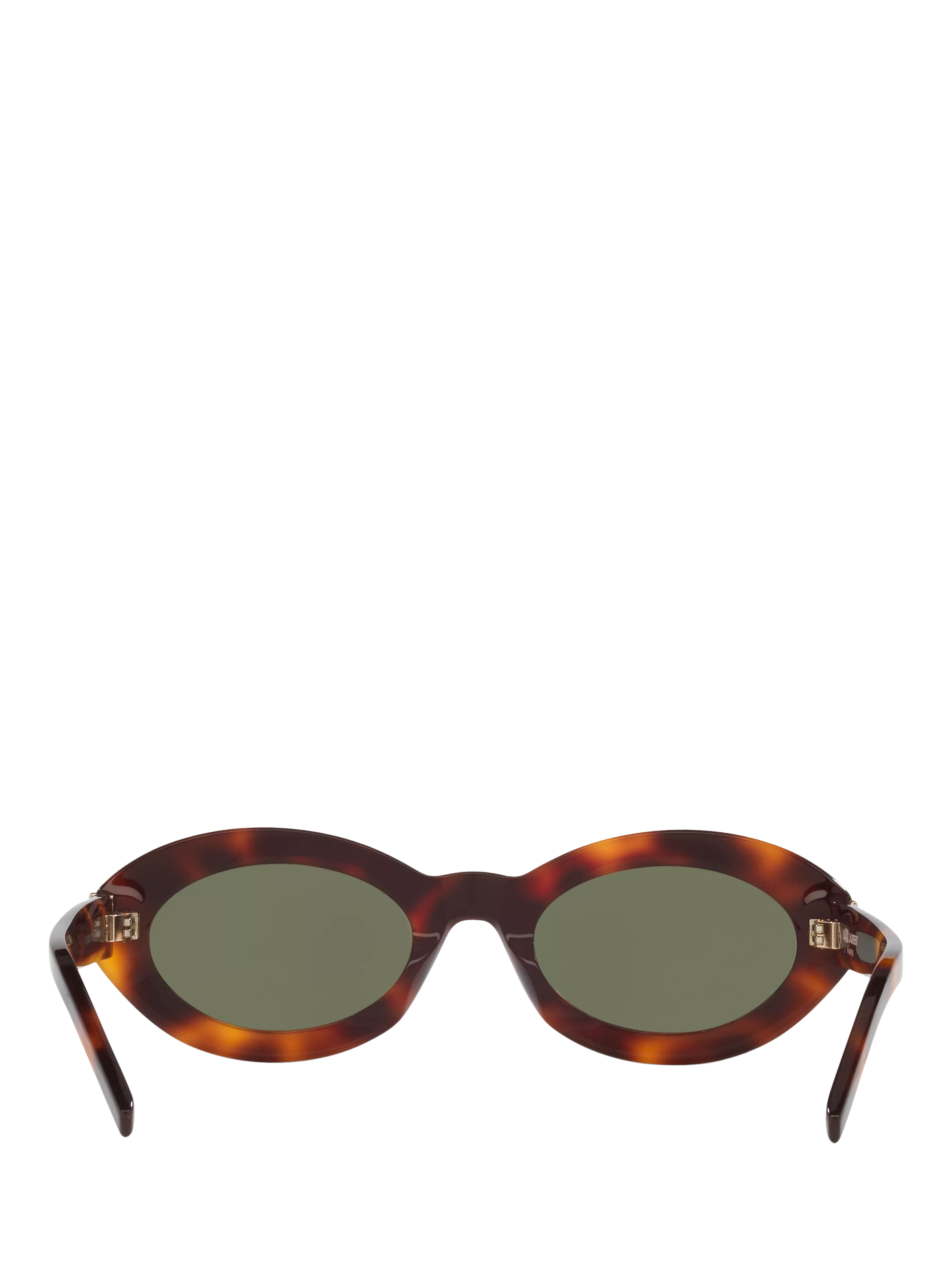 Yves Saint Laurent oval sunglasses tortoise green - British product