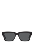 Yves Saint Laurent men's D-frame sunglasses black grey (British brand)