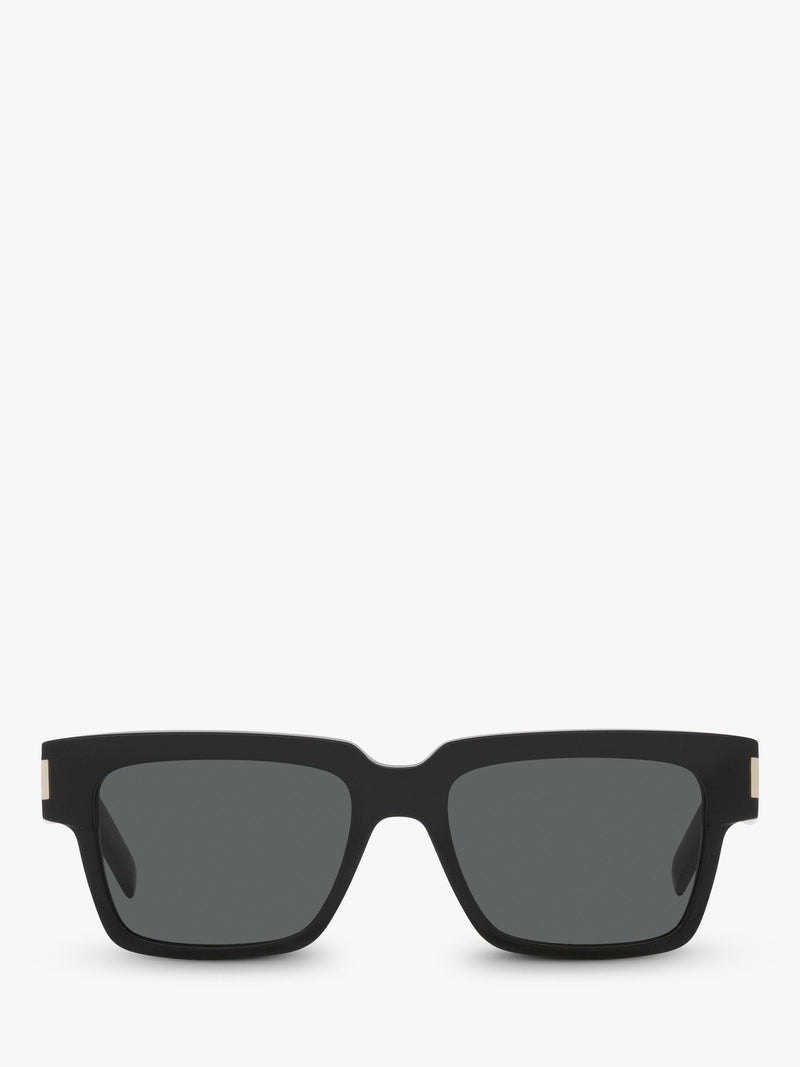 Yves Saint Laurent men's D-frame sunglasses black grey (British brand)