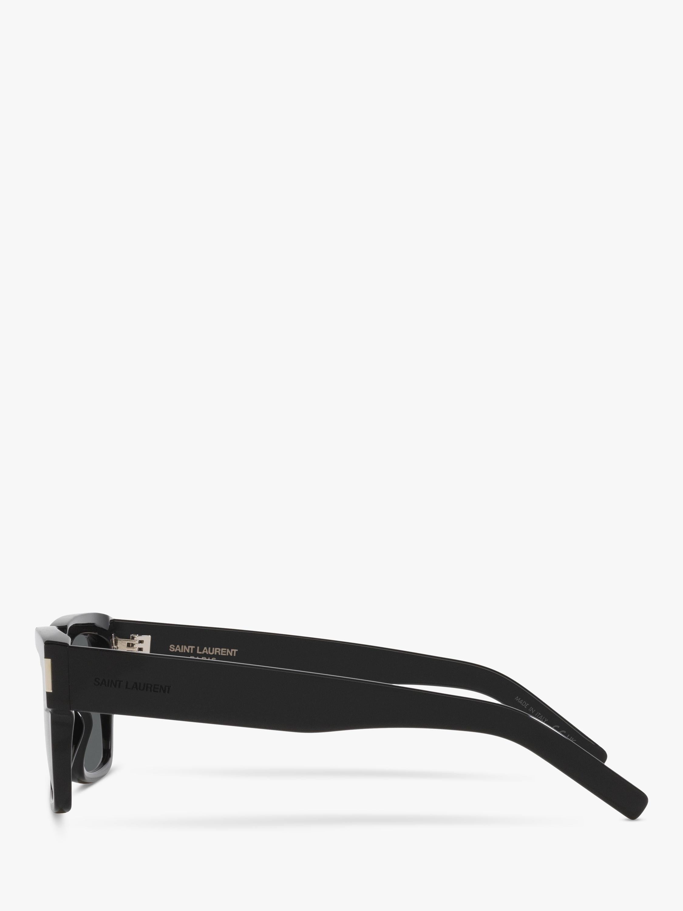 Yves Saint Laurent men's D-frame sunglasses black grey (British brand)