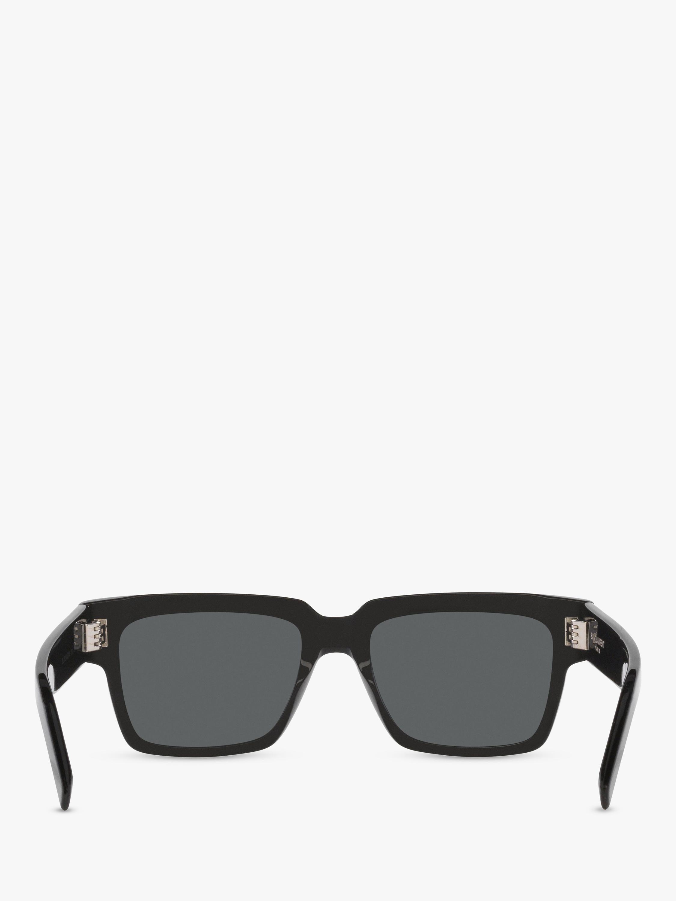 Yves Saint Laurent men's D-frame sunglasses black grey (British brand)