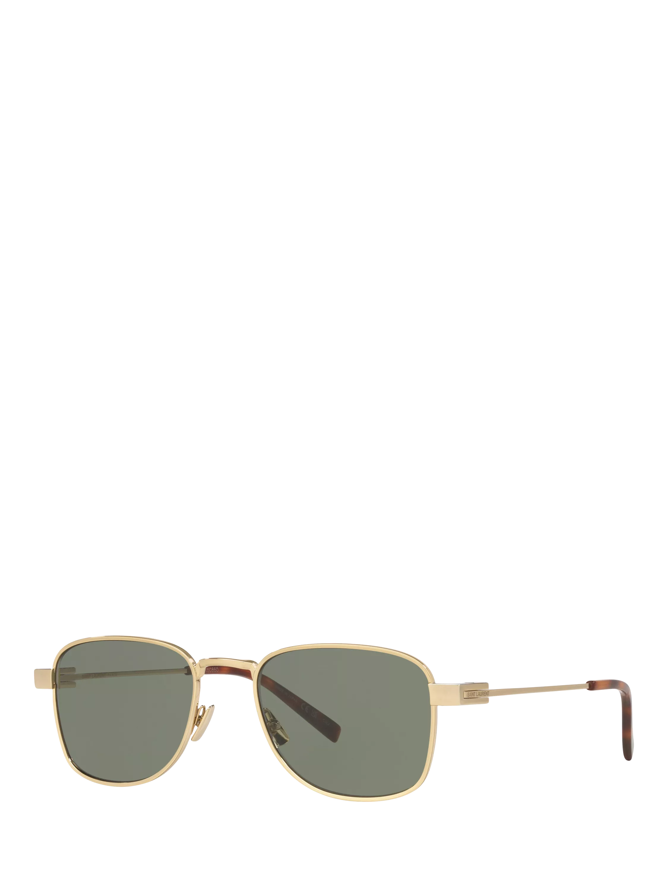 Yves Saint Laurent square sunglasses gold/green - UK version