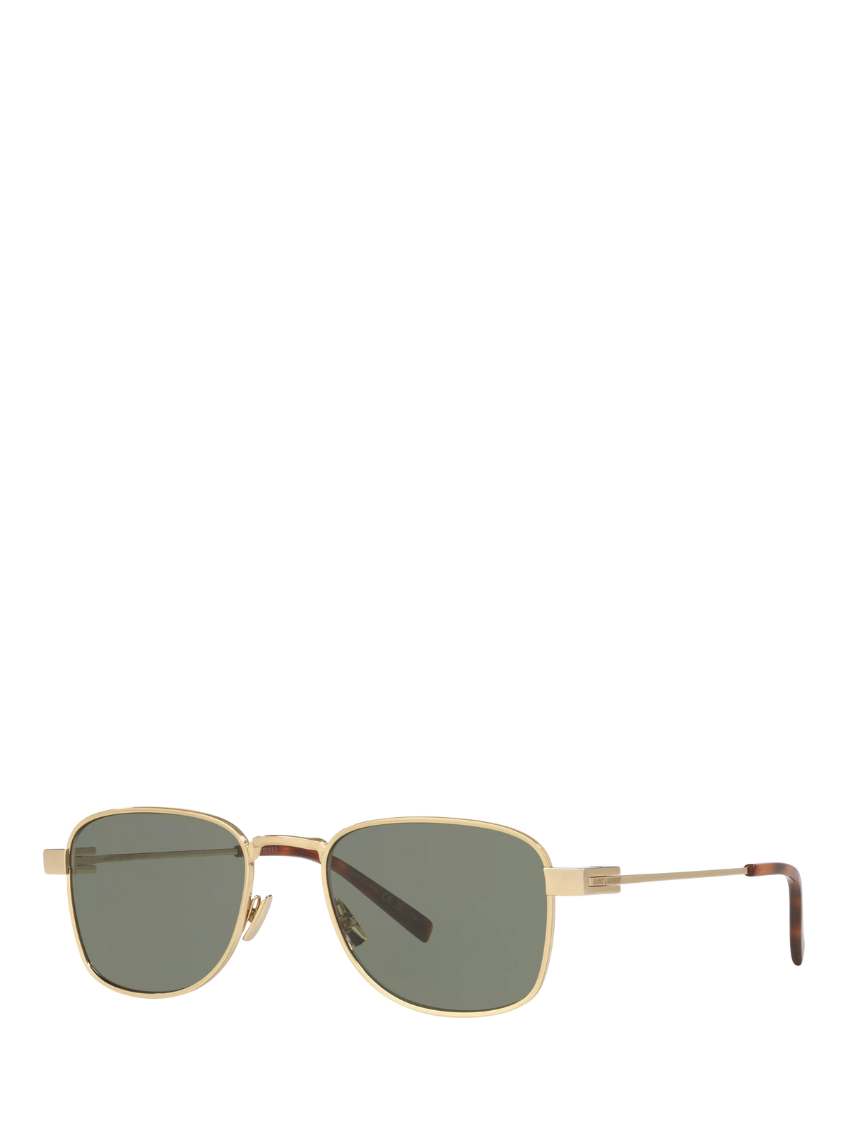 Yves Saint Laurent square sunglasses gold/green - UK version