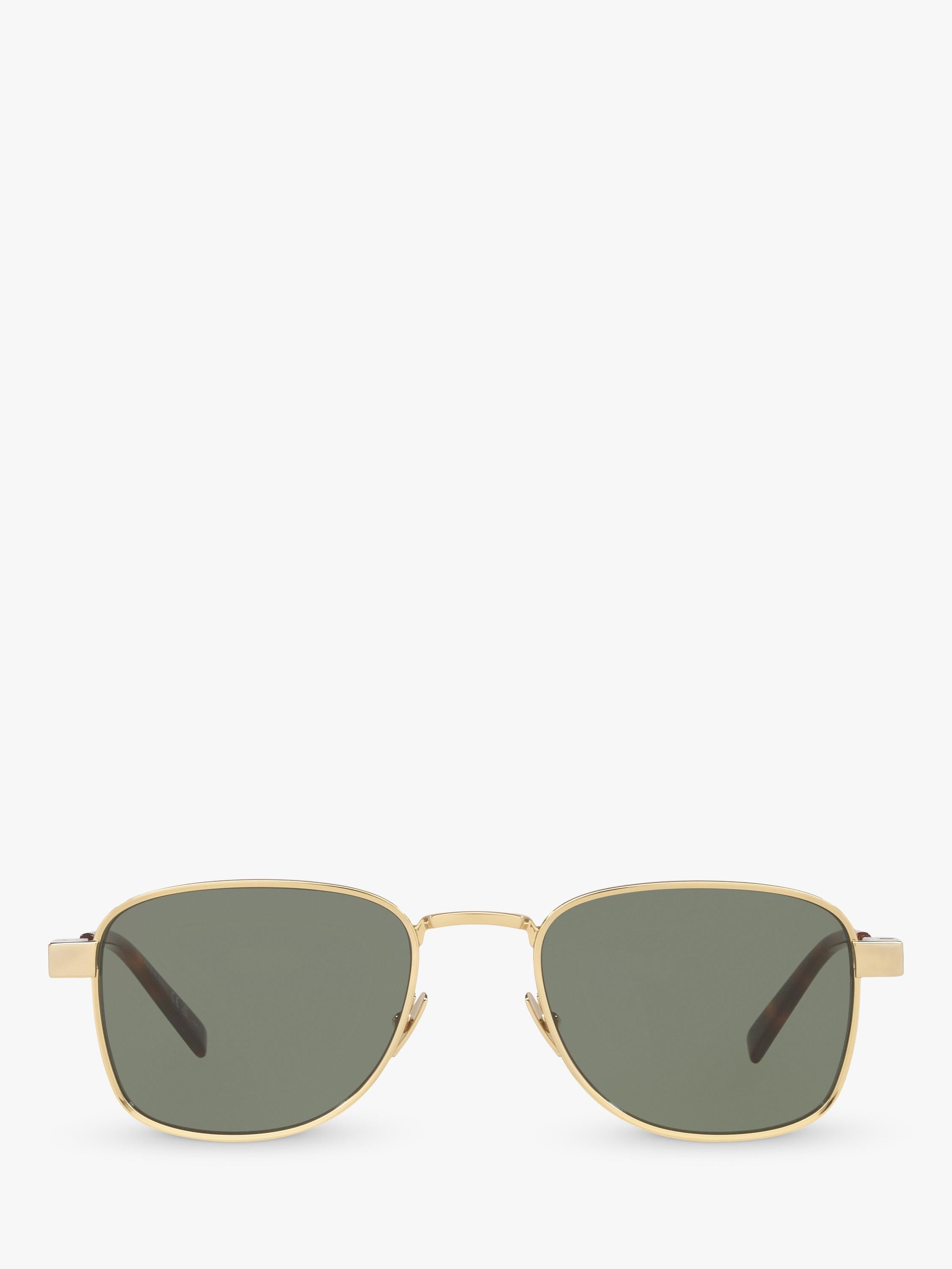 Yves Saint Laurent square sunglasses gold/green - UK version