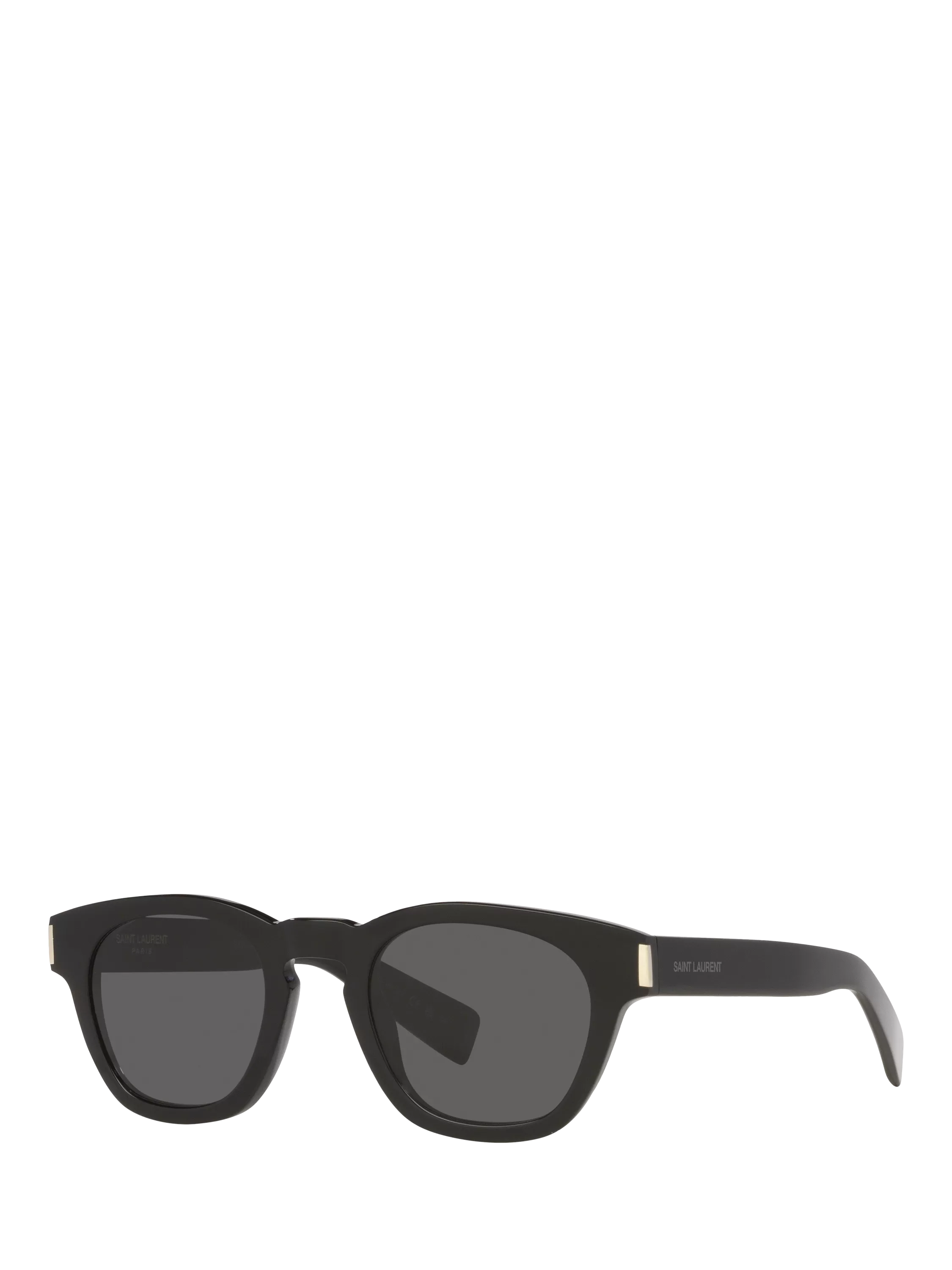 Yves Saint Laurent oval sunglasses black grey polyamide lenses 48mm, UK version
