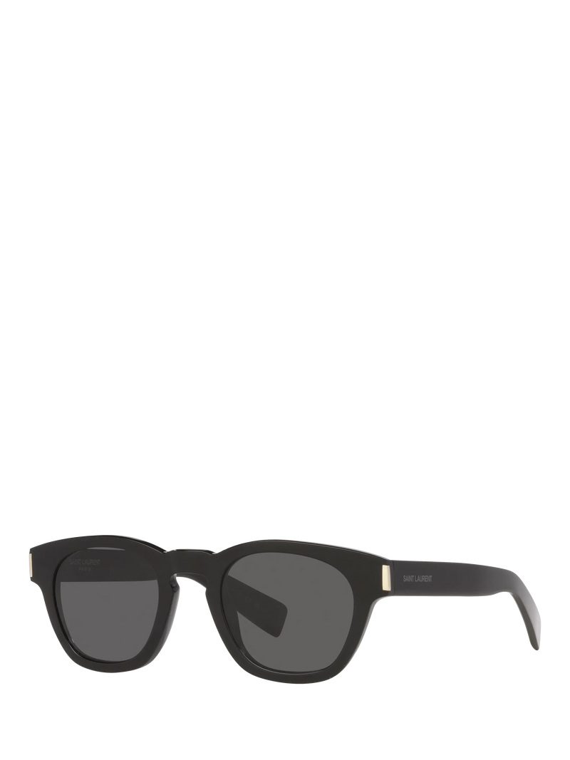 Yves Saint Laurent oval sunglasses black grey polyamide lenses 48mm, UK version