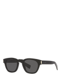 Yves Saint Laurent oval sunglasses black grey polyamide lenses 48mm, UK version