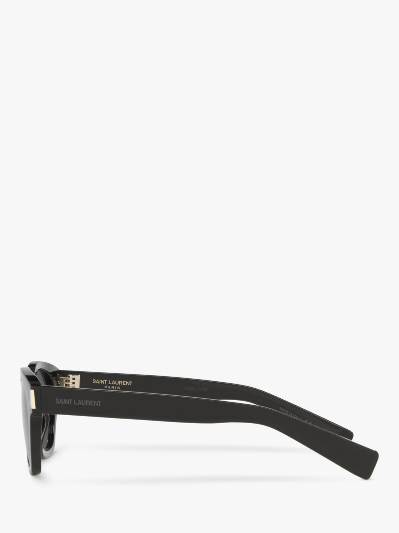 Yves Saint Laurent oval sunglasses black grey polyamide lenses 48mm, UK version