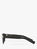 Yves Saint Laurent oval sunglasses black grey polyamide lenses 48mm, UK version