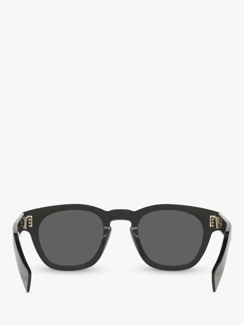 Yves Saint Laurent oval sunglasses black grey polyamide lenses 48mm, UK version
