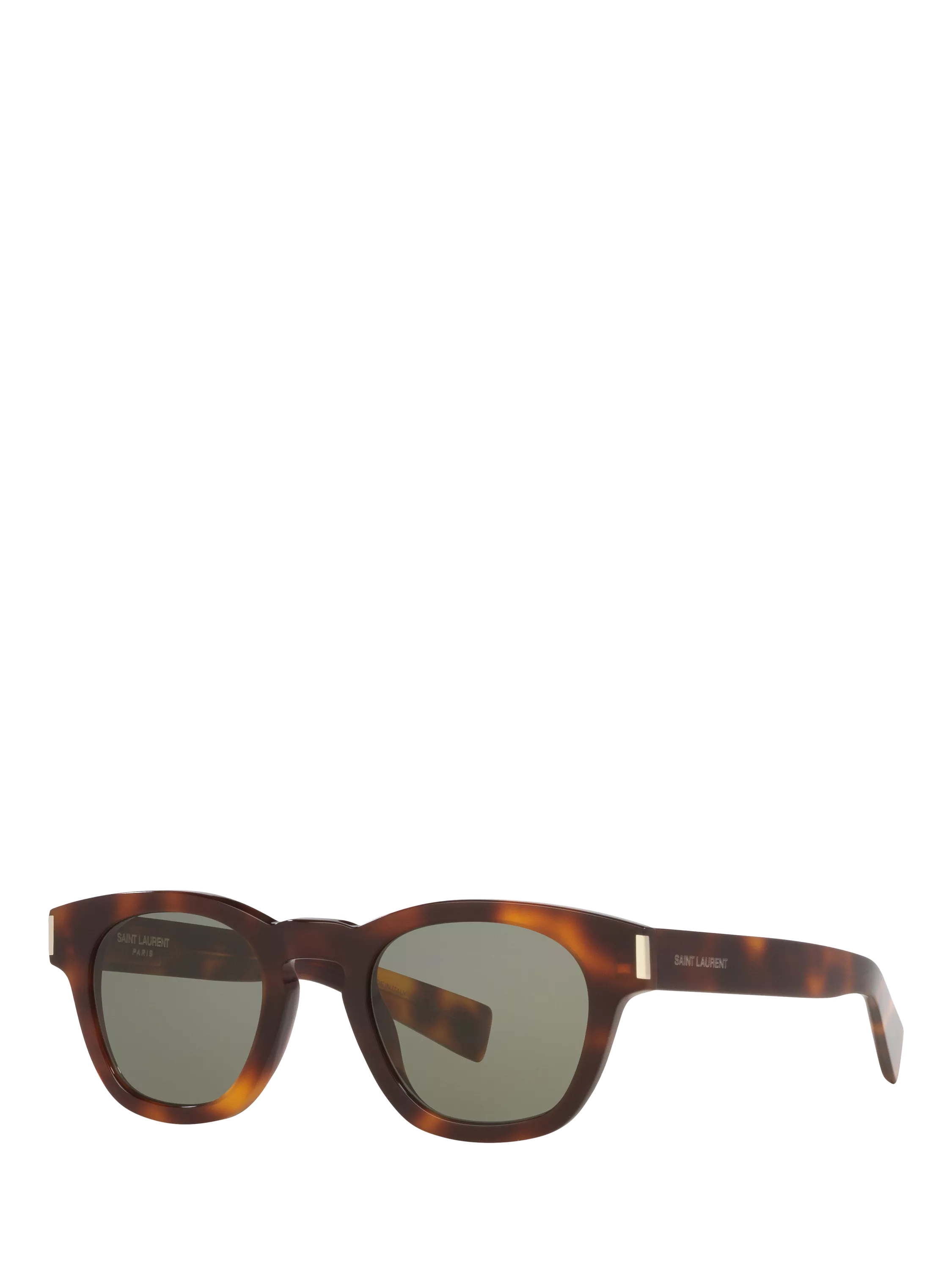Yves Saint Laurent oval tortoise green sunglasses 48mm - British product