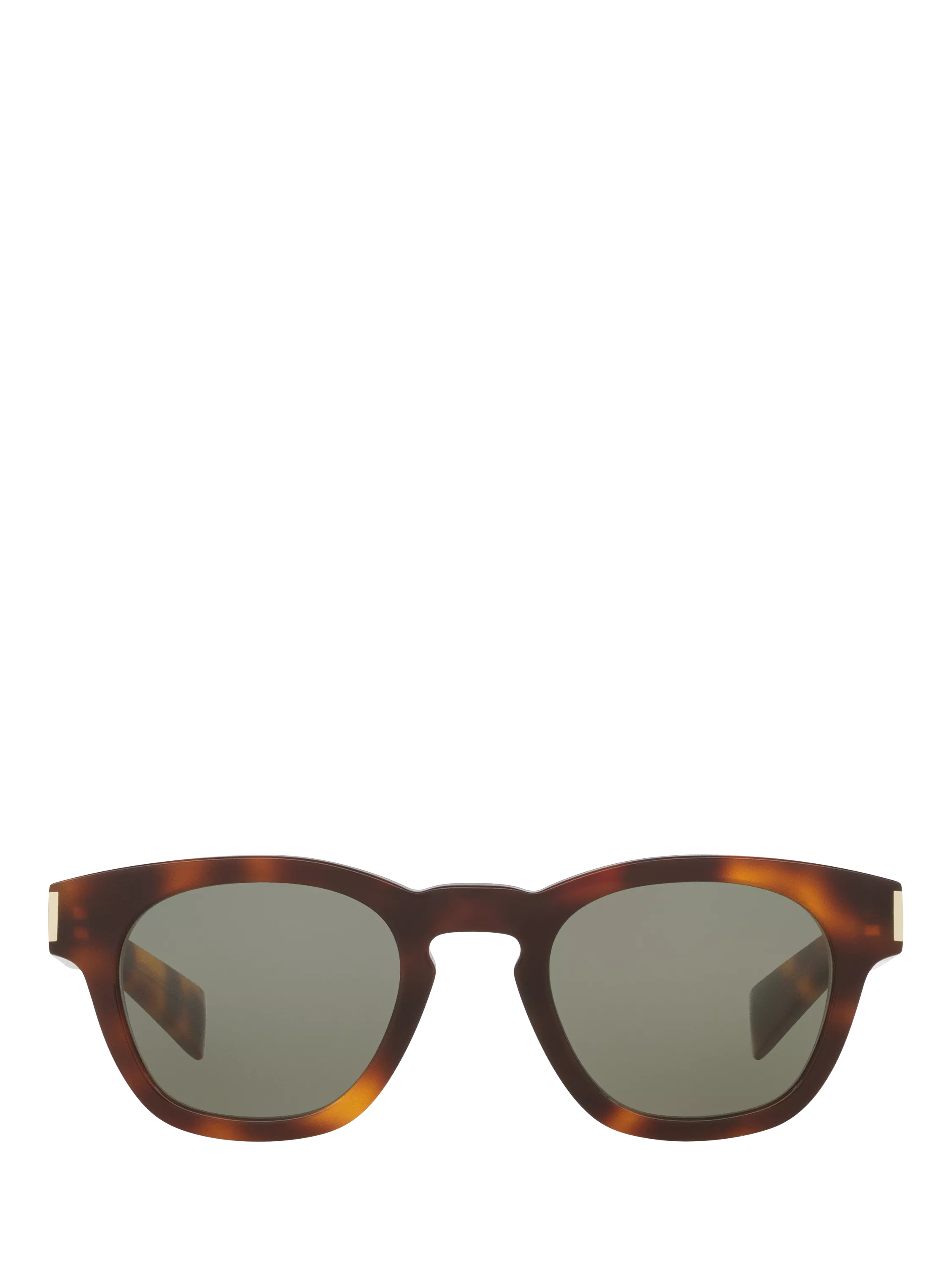 Yves Saint Laurent oval tortoise green sunglasses 48mm - British product