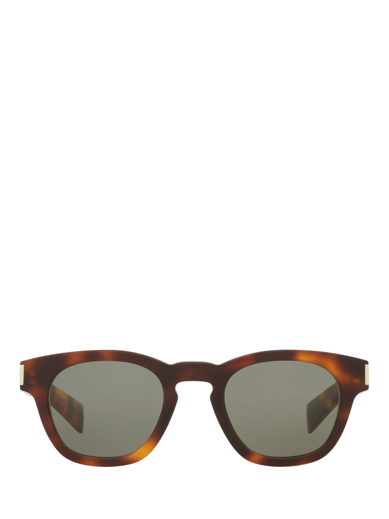 Yves Saint Laurent oval tortoise green sunglasses 48mm - British product