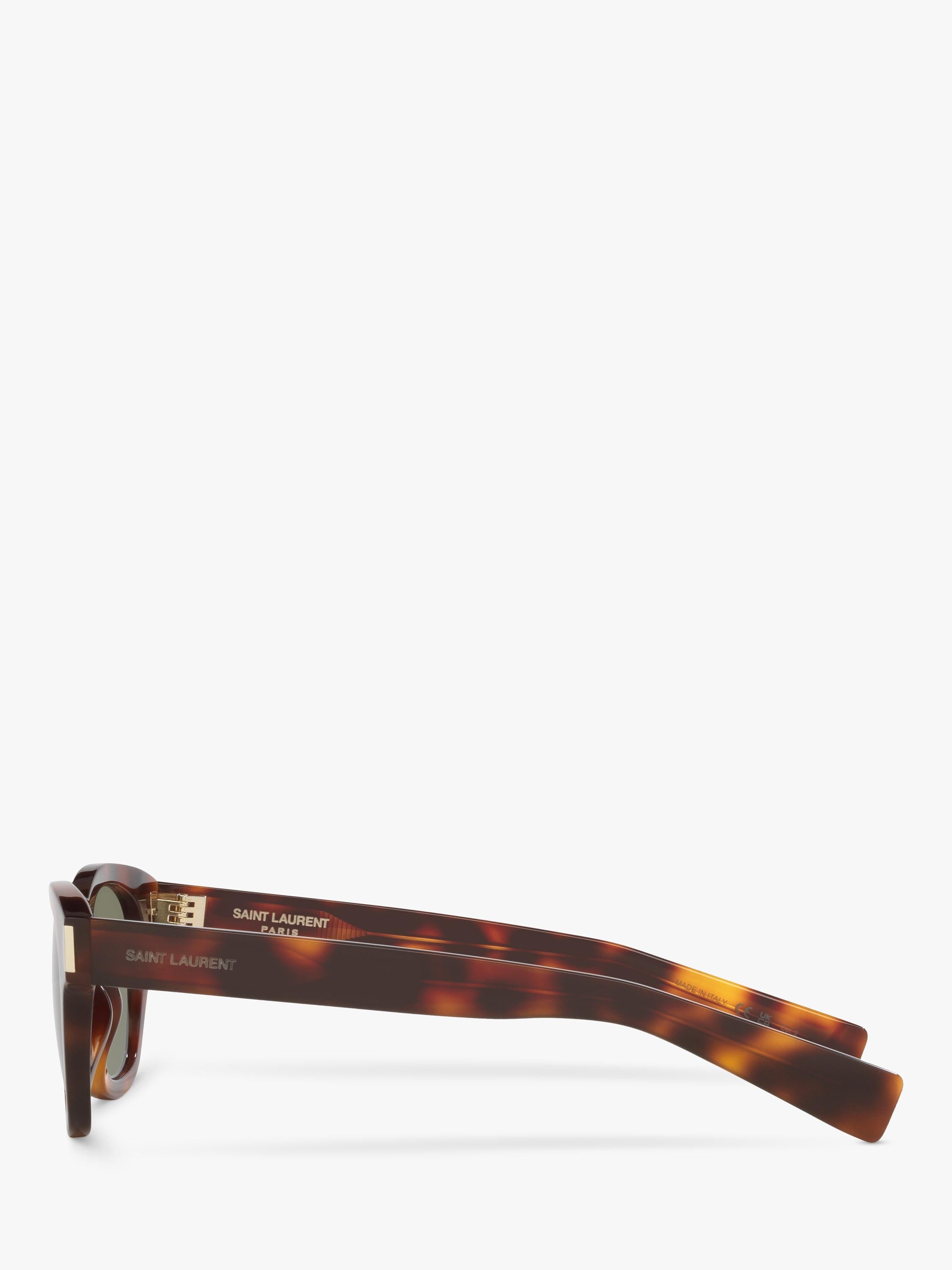 Yves Saint Laurent oval tortoise green sunglasses 48mm - British product
