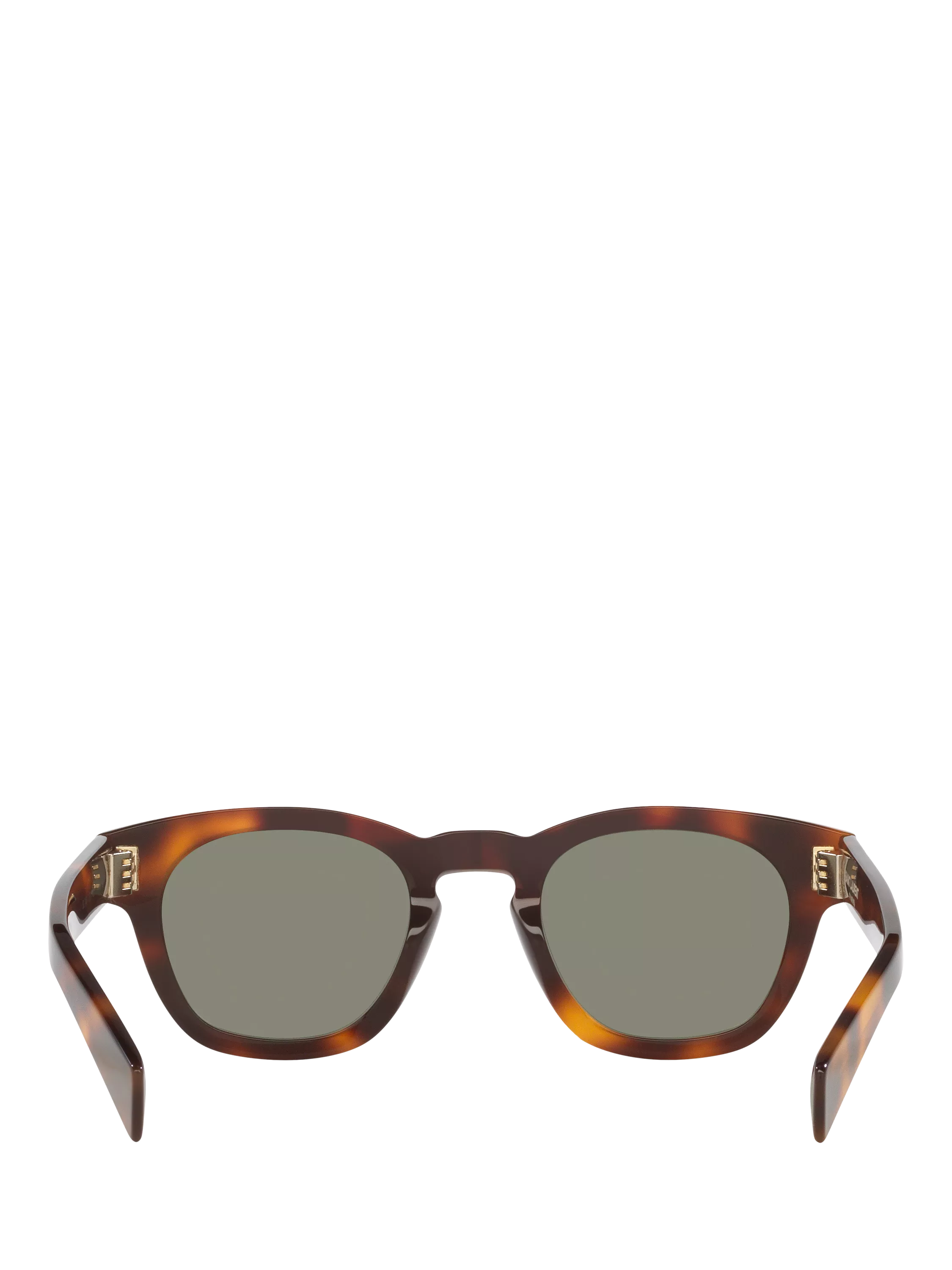 Yves Saint Laurent oval tortoise green sunglasses 48mm - British product