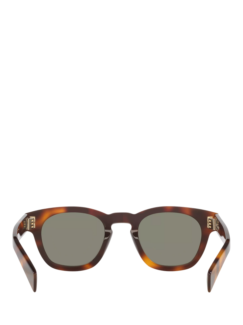 Yves Saint Laurent oval tortoise green sunglasses 48mm - British product
