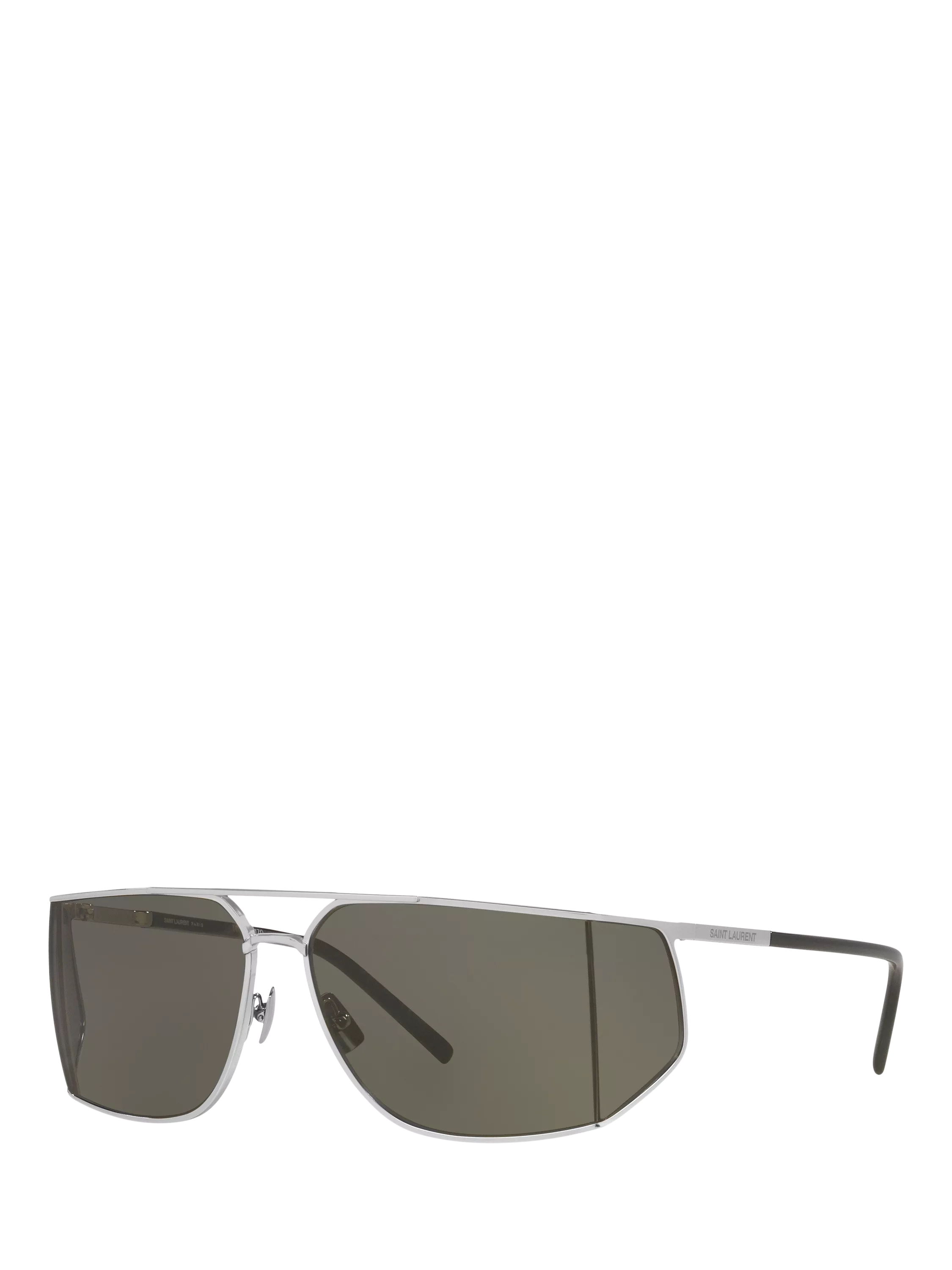 Yves Saint Laurent oval sunglasses metallic frame - British product