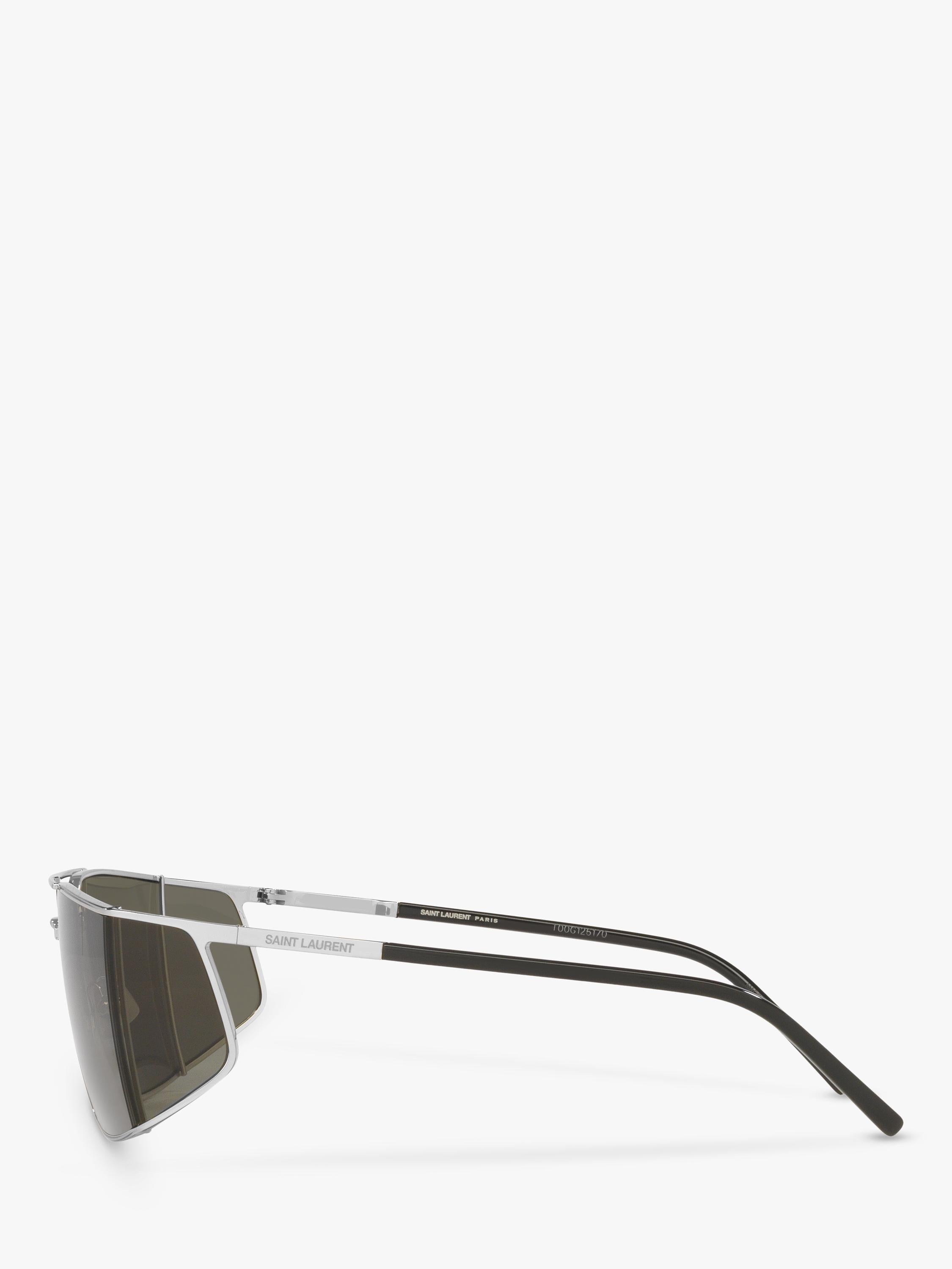 Yves Saint Laurent oval sunglasses metallic frame - British product