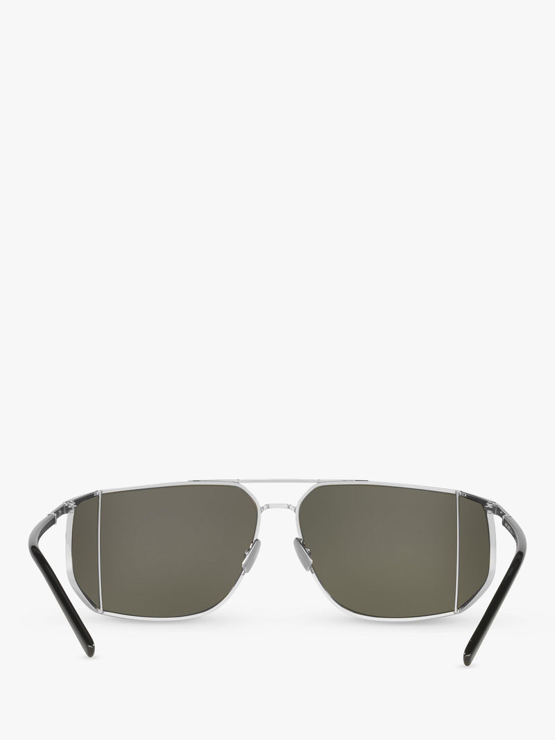Yves Saint Laurent oval sunglasses metallic frame - British product