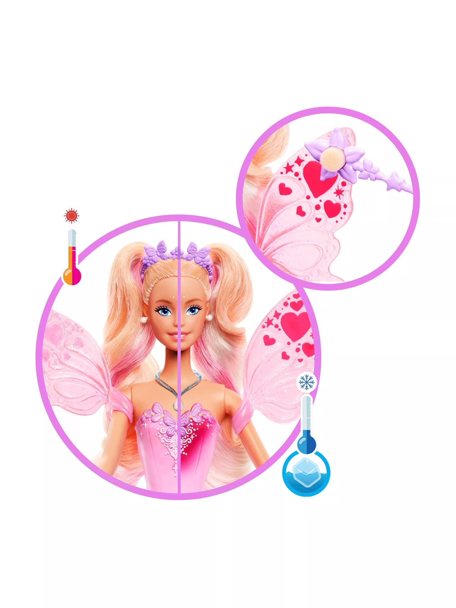 Barbie Colour Change Fairy Doll with wand, UK version