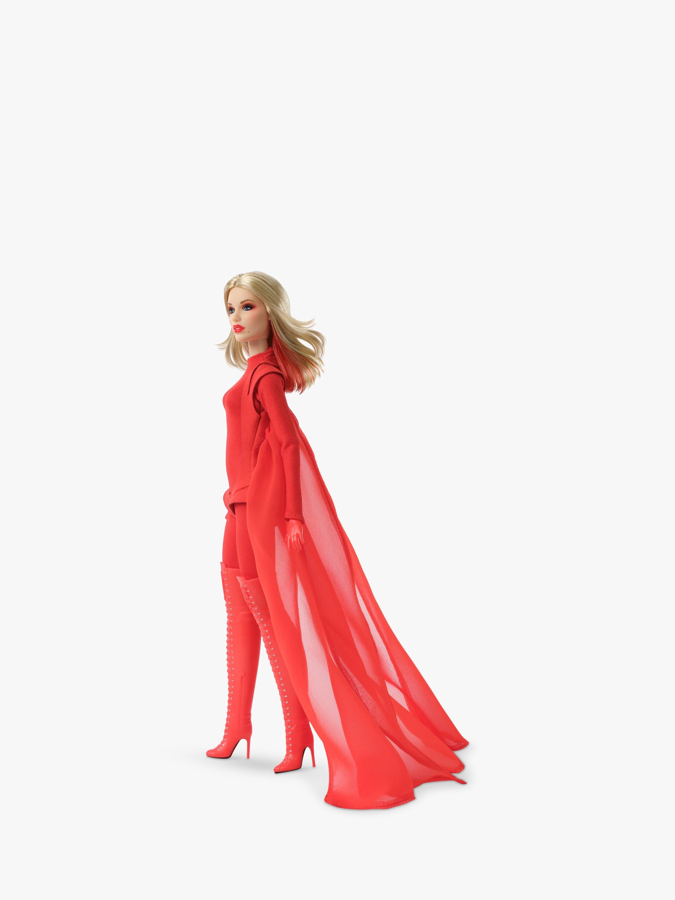 Barbie Kylie Minogue collector doll in red outfit (British brand)