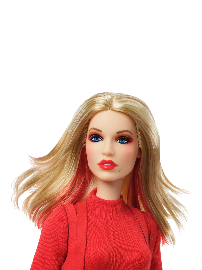 Barbie Kylie Minogue collector doll in red outfit (British brand)