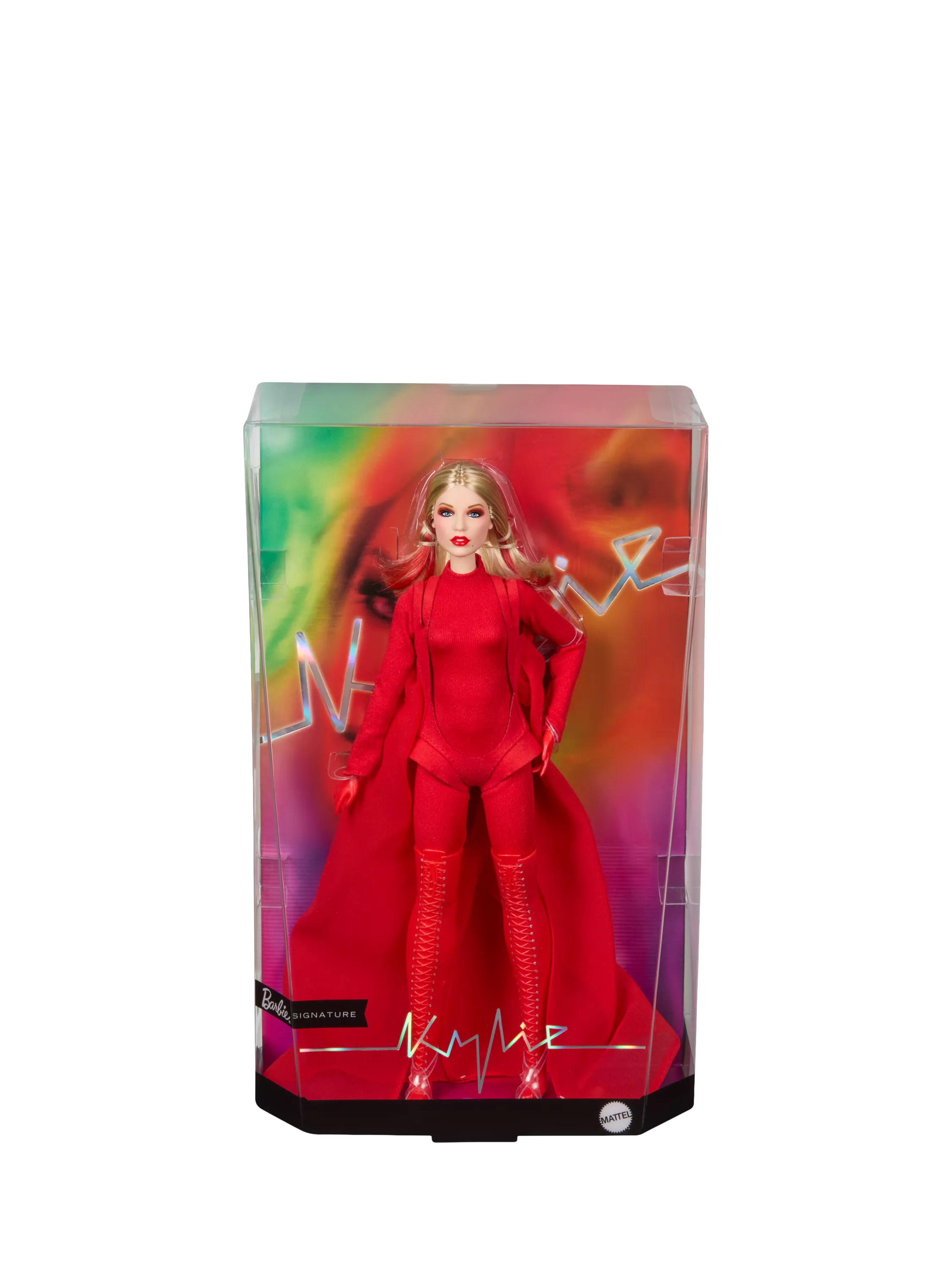 Barbie Kylie Minogue collector doll in red outfit (British brand)