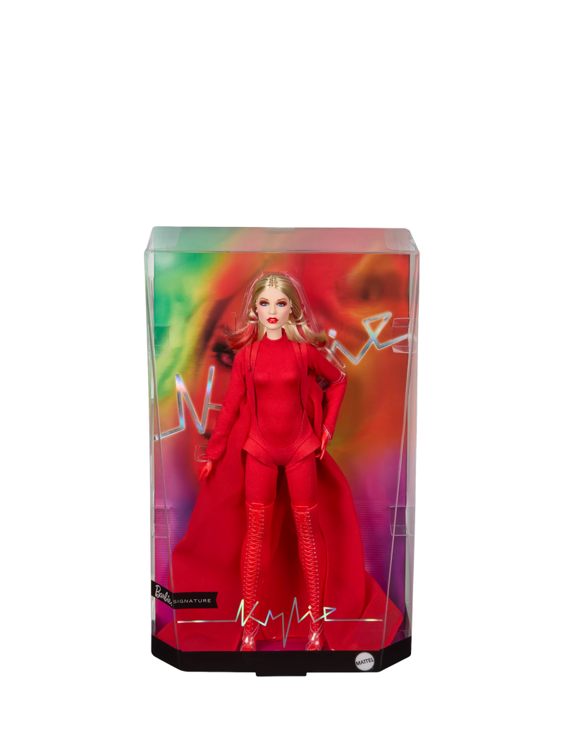 Barbie Kylie Minogue collector doll in red outfit (British brand)