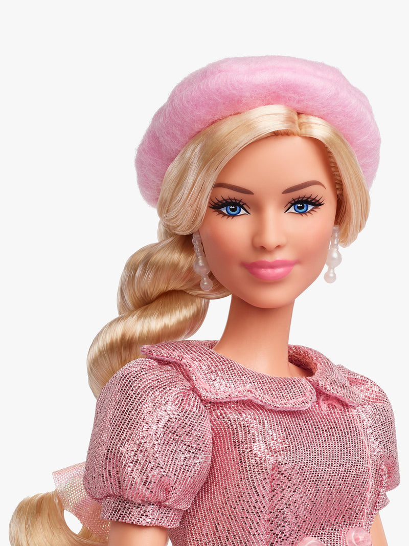 Barbie The Movie pink beret doll collectable - British product
