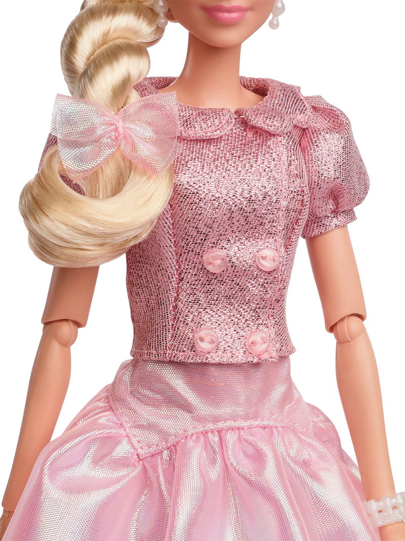 Barbie The Movie pink beret doll collectable - British product